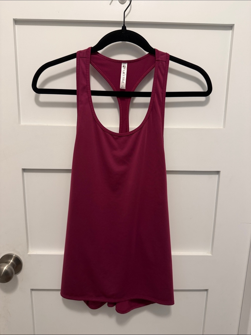 Fabletics Plum Racerback Tank - T-Back Workout Top